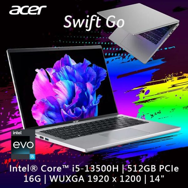 ACER Swift GO SFG14-71T-55QB 銀(i5-13500H/16G/512G PCIe/W11/WUXGA IPS/14)現金筆電收購